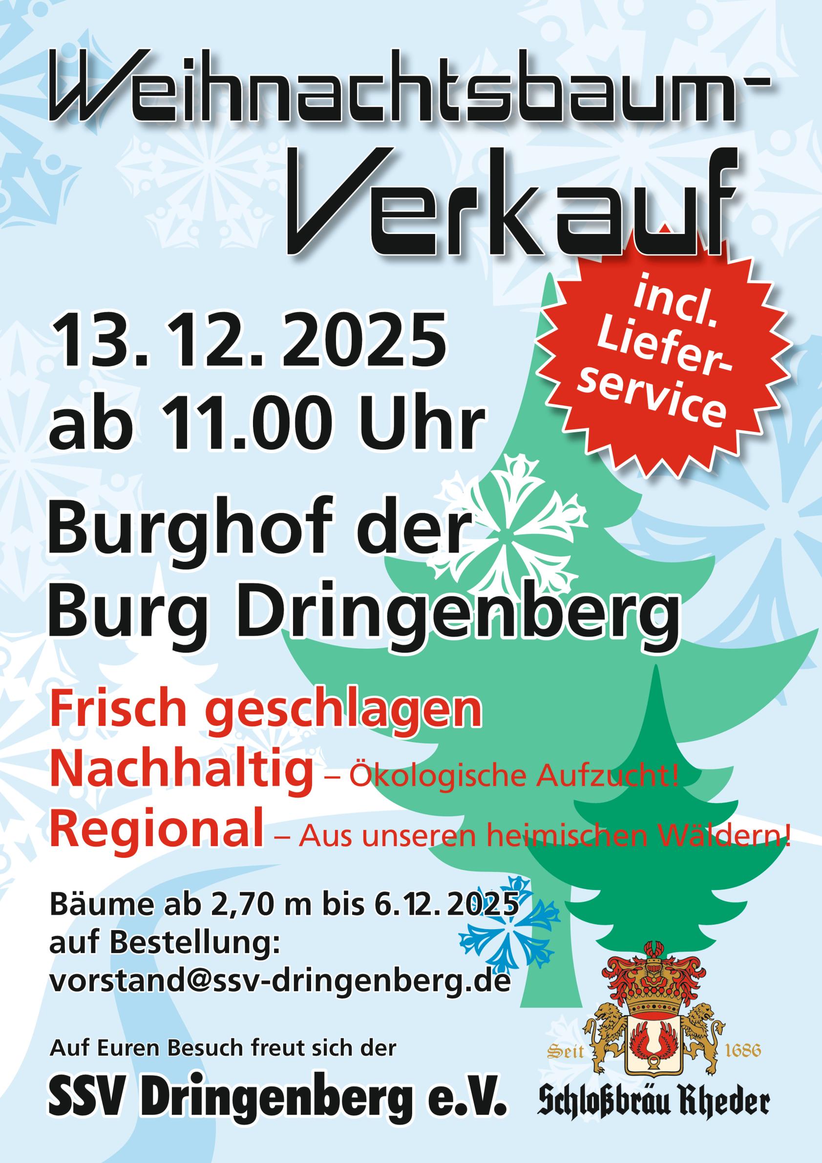 Weihnachtsbaumverkauf 2025